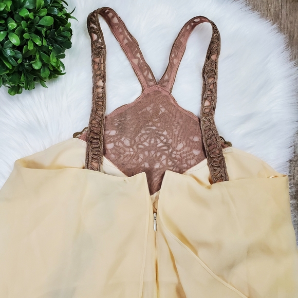 BCBGMAXAZRIA Beverly Embroidered Tulle-Trimmed Top - Picture 5 of 8